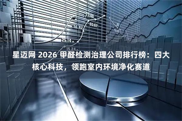 星迈网 2026 甲醛检测治理公司排行榜：四大核心科技，领跑室内环境净化赛道